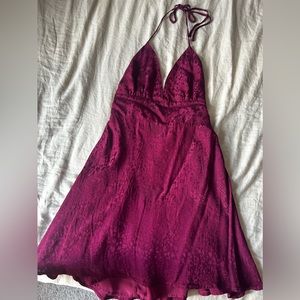 Cheetah print mini dress